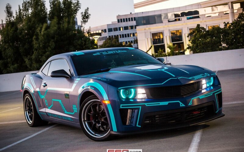 Custom Camaro Car — Blue