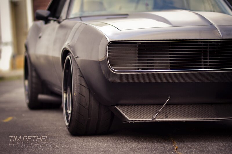 custom camaro front view