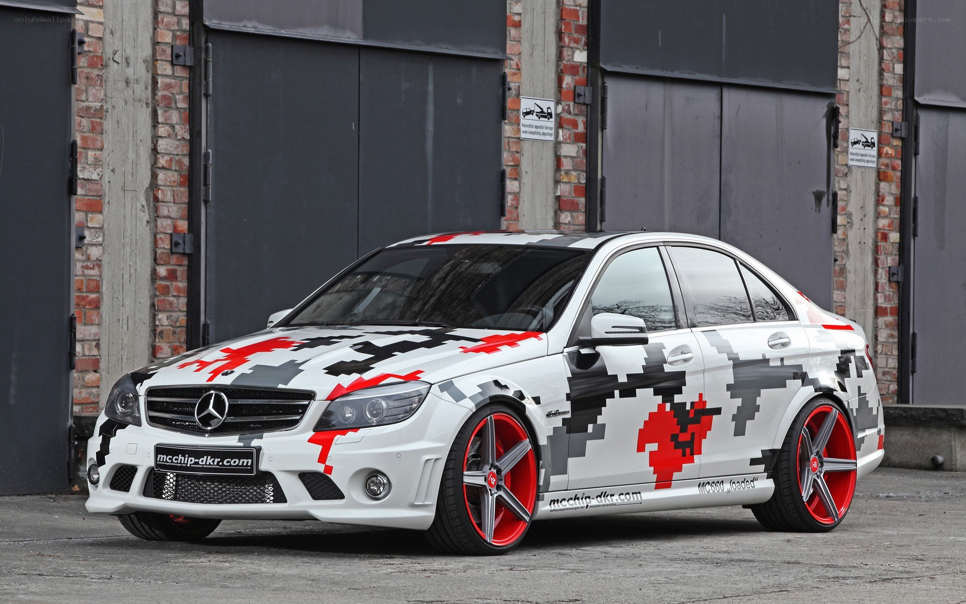 custom camo Mercedes-Benz C63