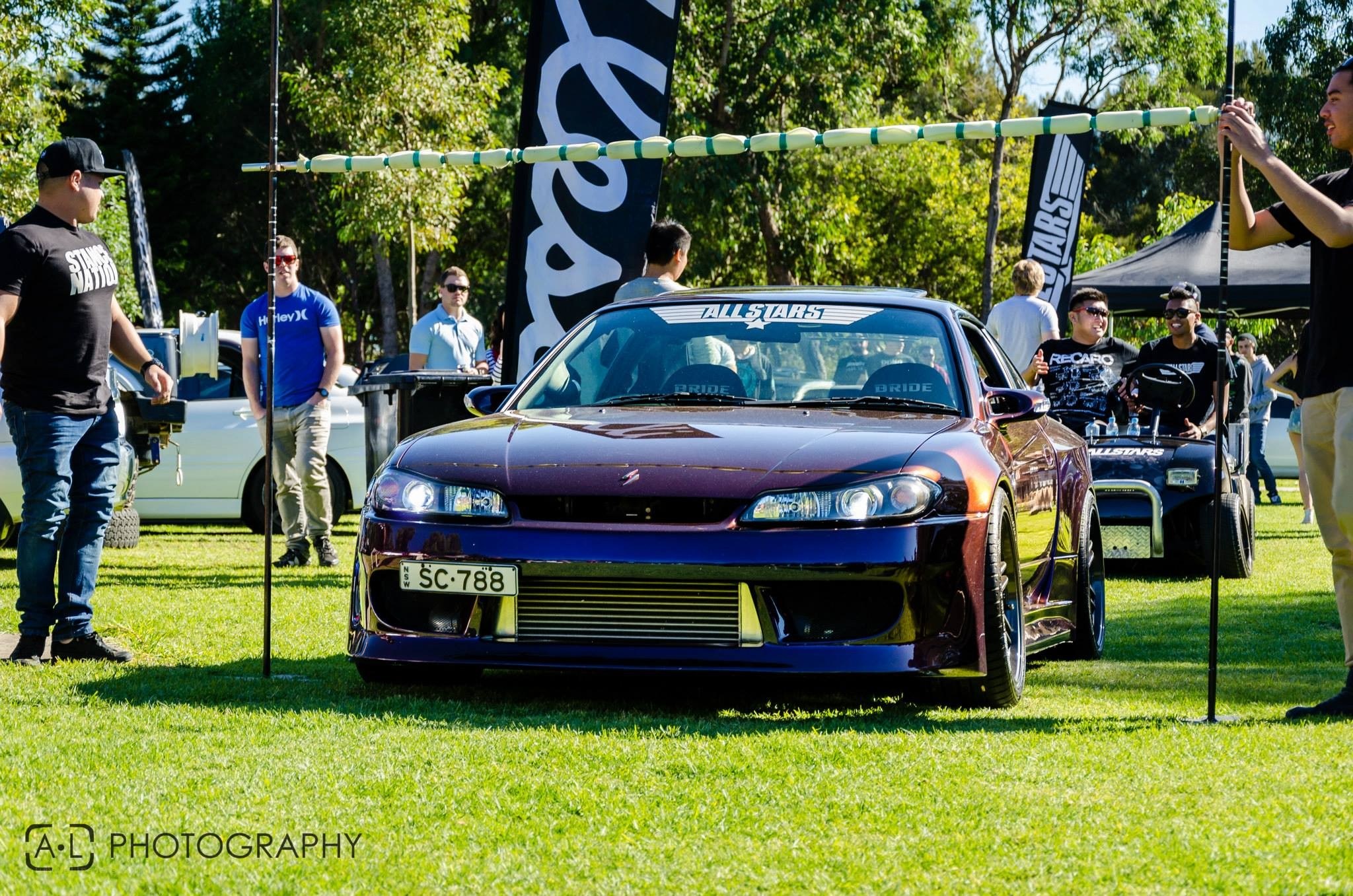 Custom car at outdoor event