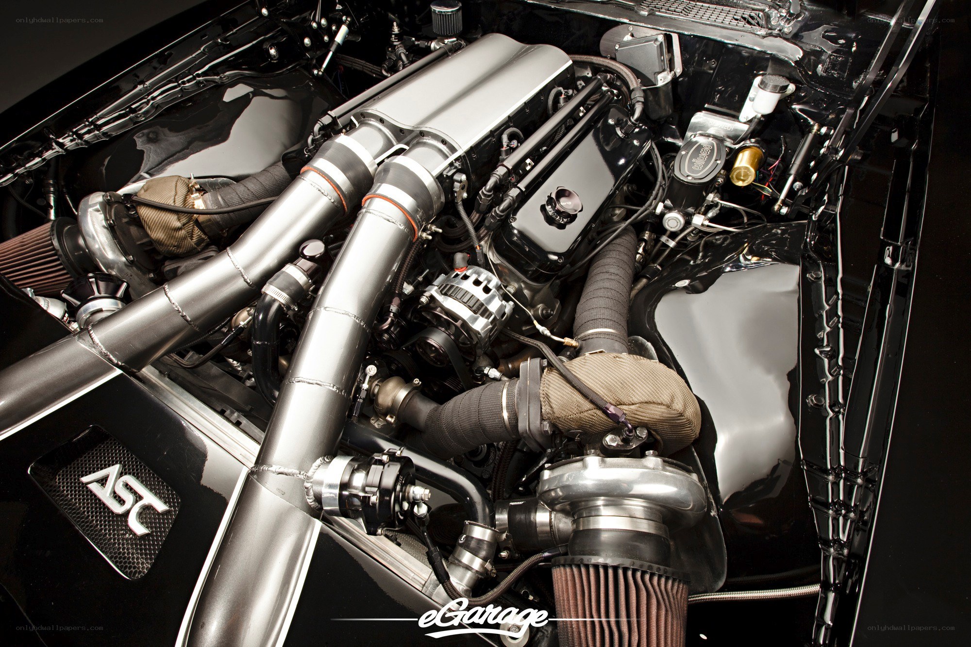 custom car engine bay