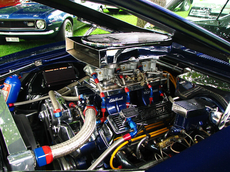 custom car engine bay