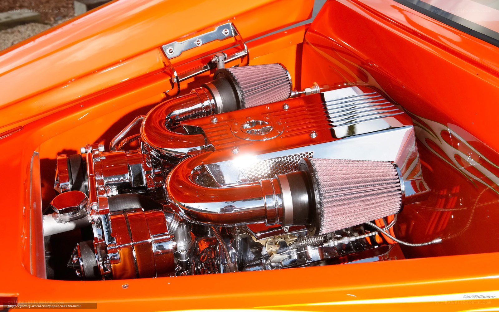 custom car engine bay