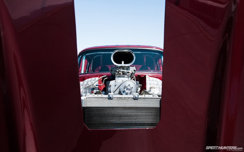 custom car engine view