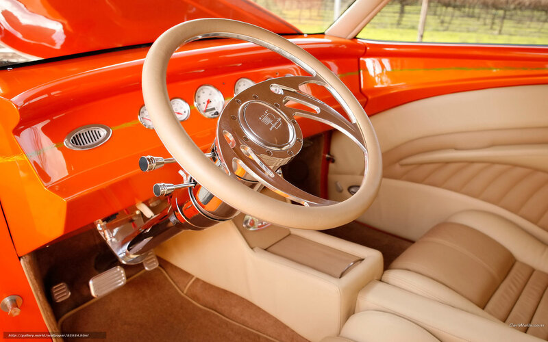 Custom car interior dashboard
