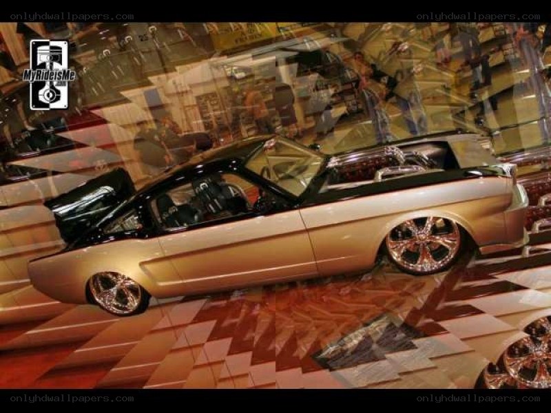 custom car on display