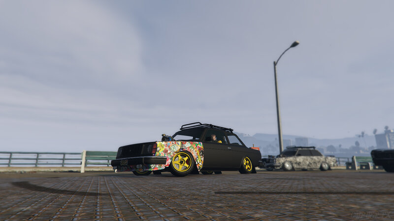 Custom Car on Pier