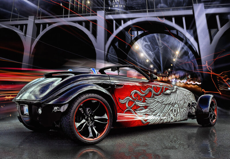 Custom Car with Wings