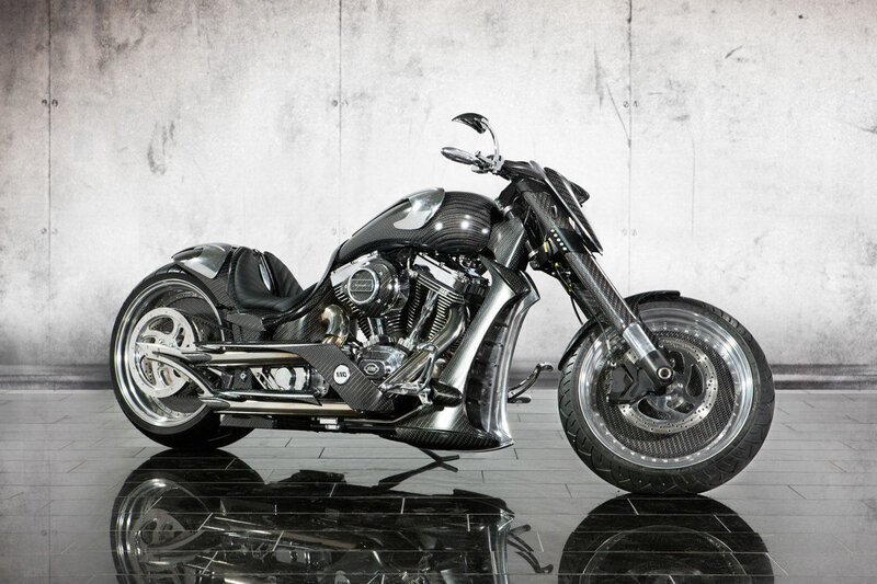 Custom Carbon-fiber Motorcycle — Black