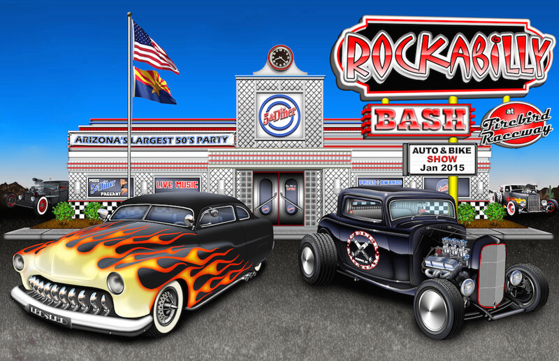 Custom Cars at Diner