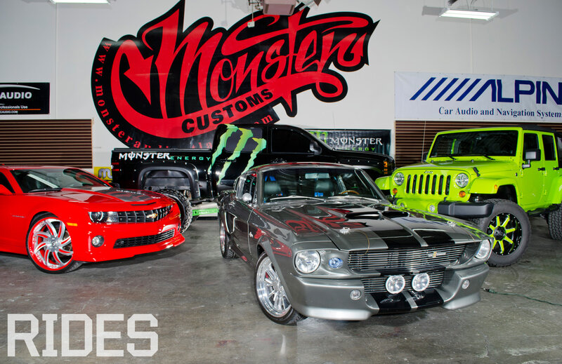 Custom Cars in Showroom