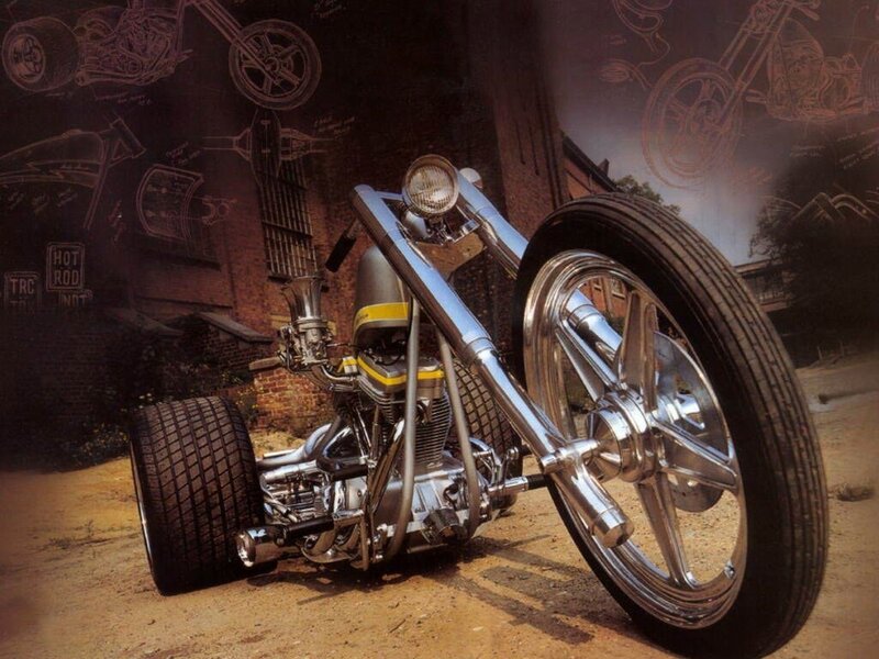 custom chopper motorcycle