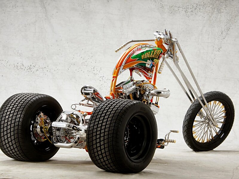 Custom chopper motorcycle
