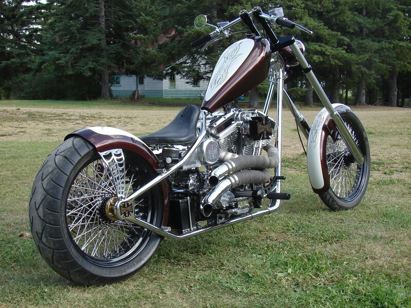 custom chopper motorcycle