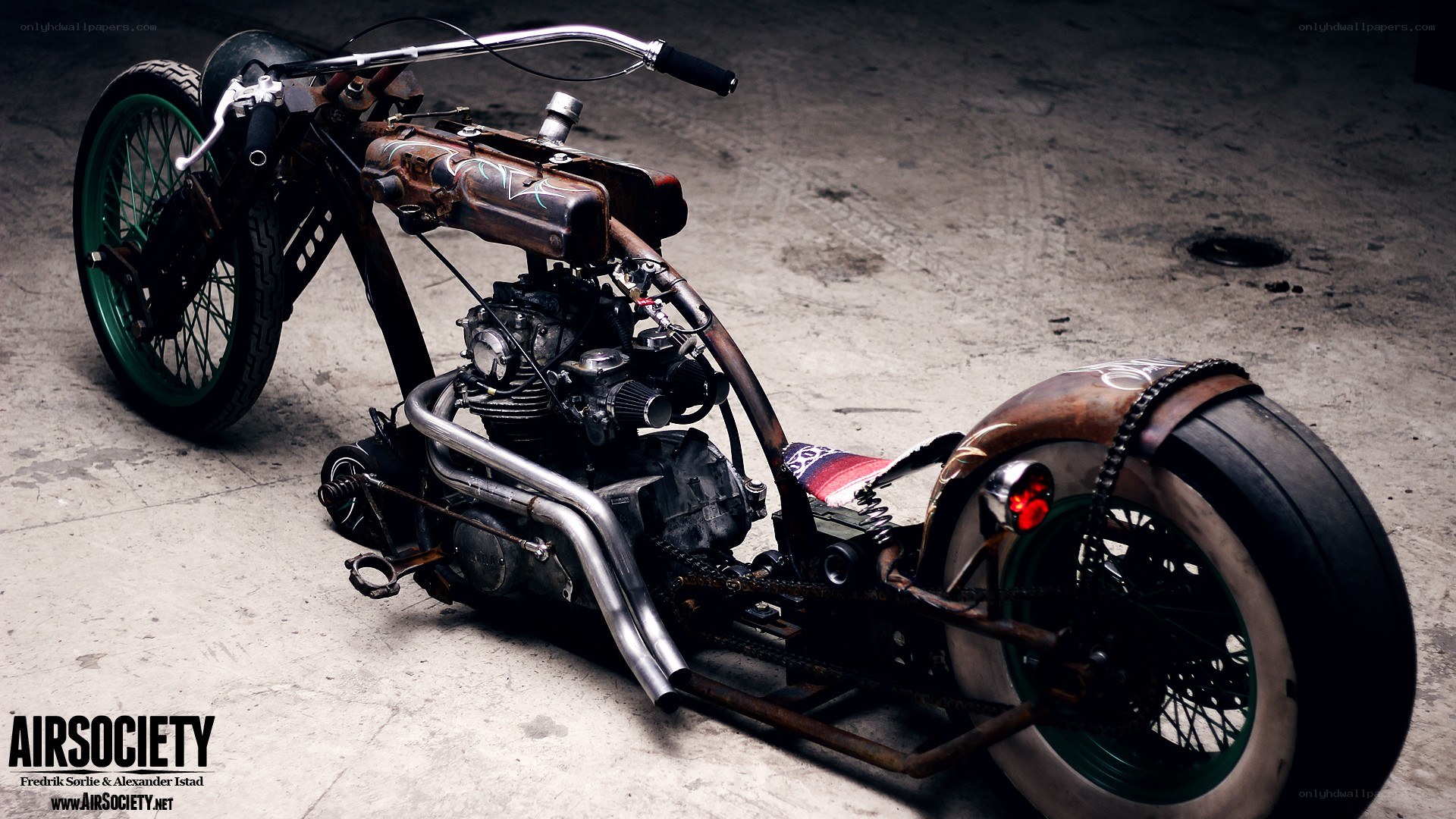 custom chopper motorcycle