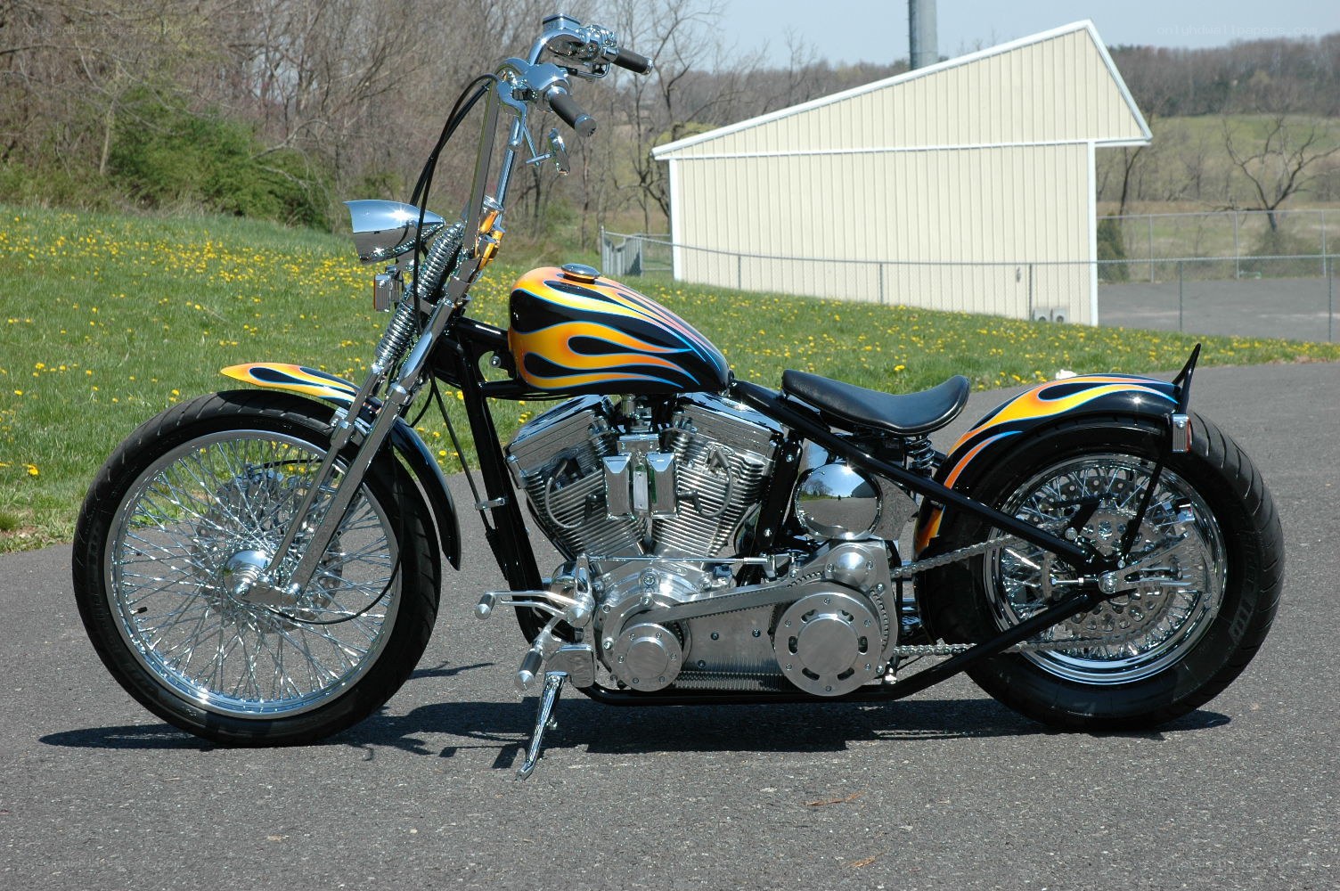 custom chopper motorcycle