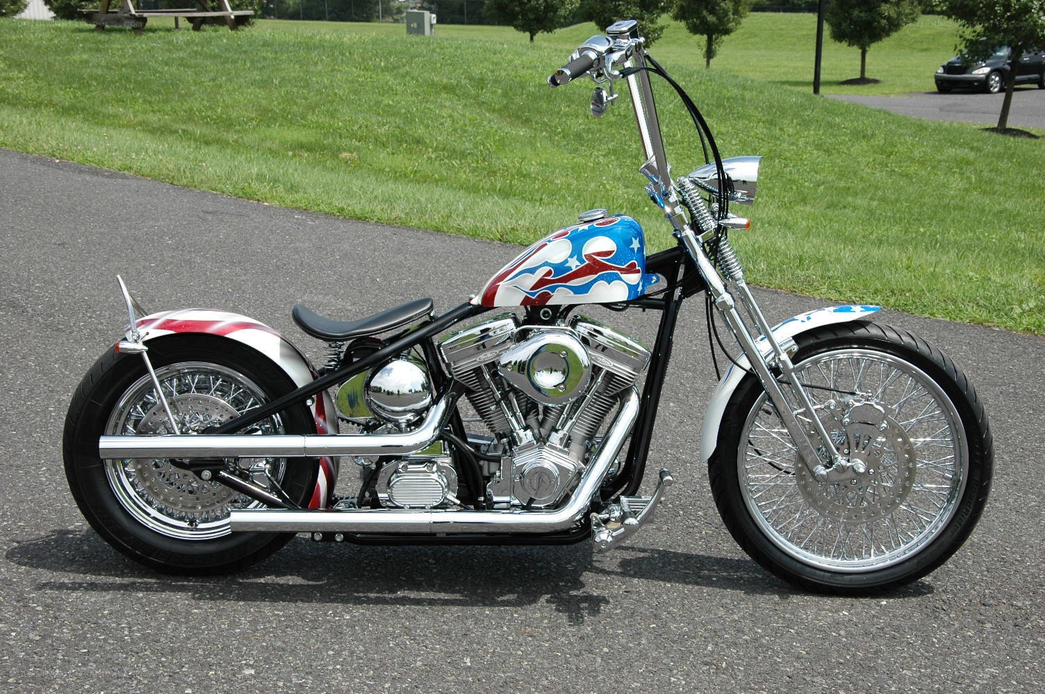 custom chopper motorcycle