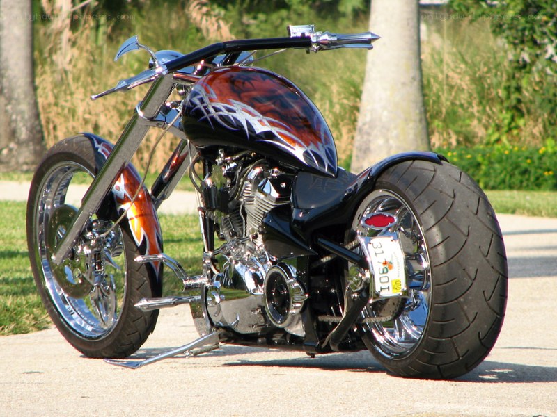custom chopper motorcycle