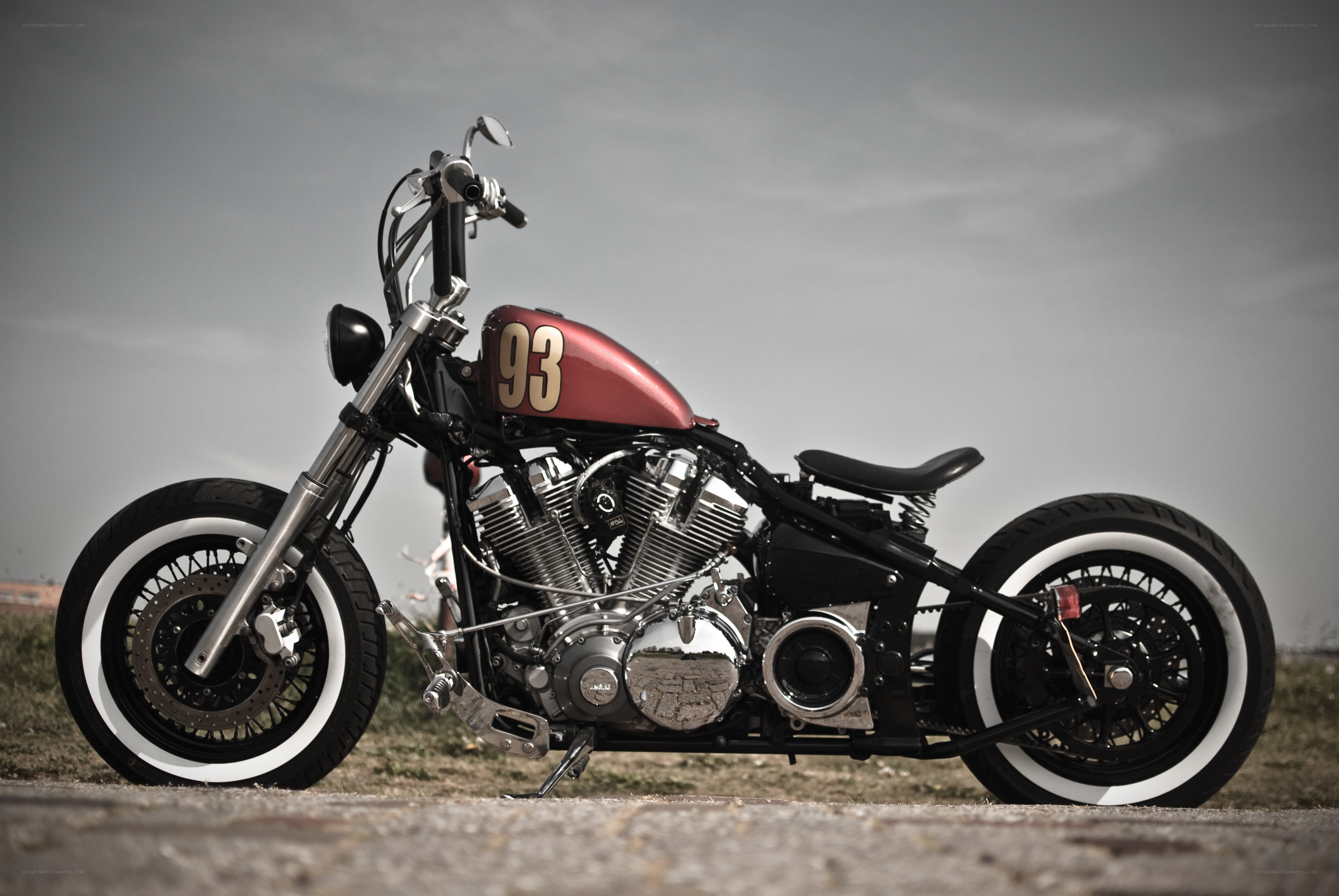 Custom chopper motorcycle