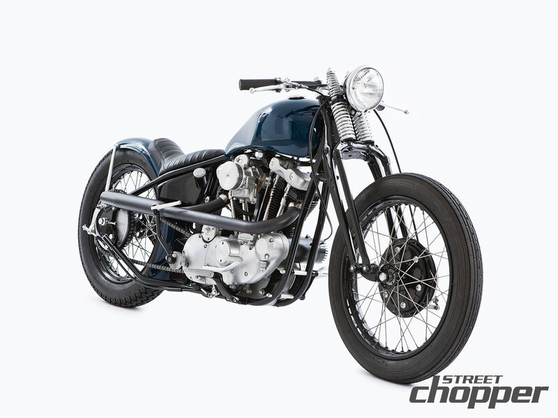 Custom Chopper Motorcycle — Black, Neutral, Photograph, Seat, Engine, Headlight