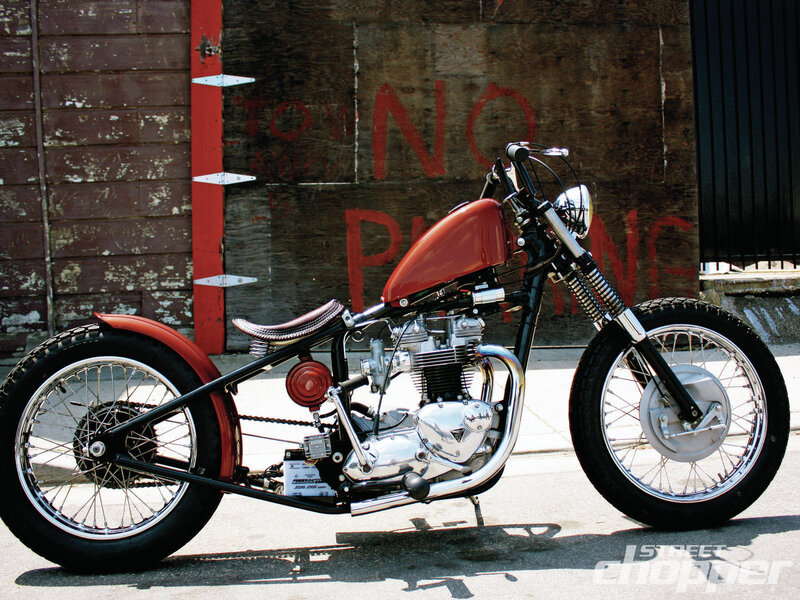 Custom Chopper Motorcycle — Black, Urban, Afternoon
