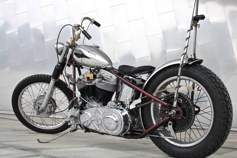 Custom Chopper Motorcycle — Silver, Neutral, Photograph, Chrome Engine
