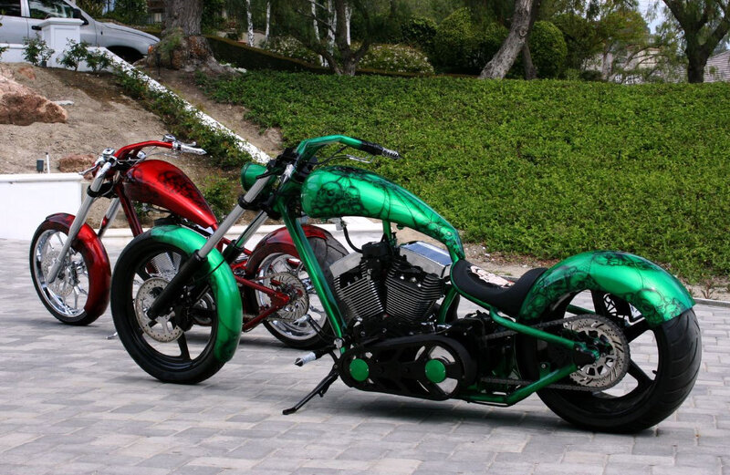 Custom chopper motorcycles