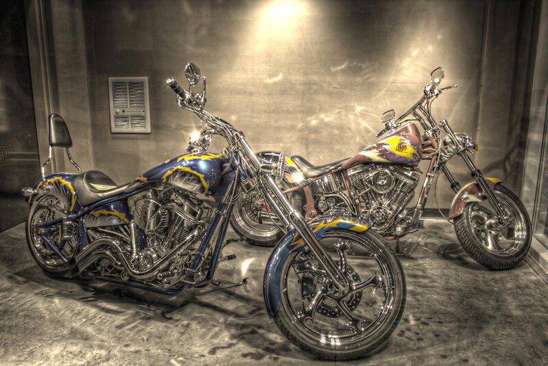 Custom Chopper Motorcycles — Blue