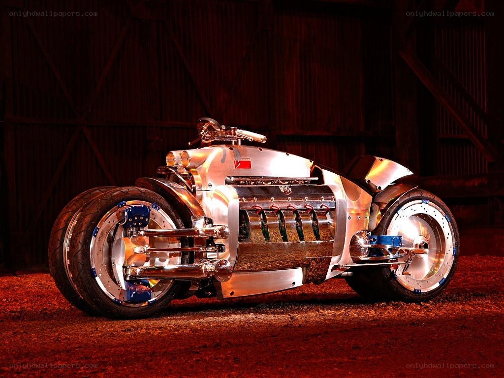 Custom chrome motorcycle