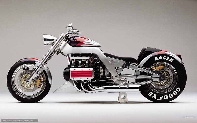 custom chrome motorcycle