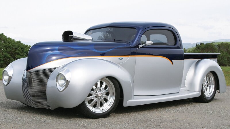 Custom Classic Pickup Truck — Blue