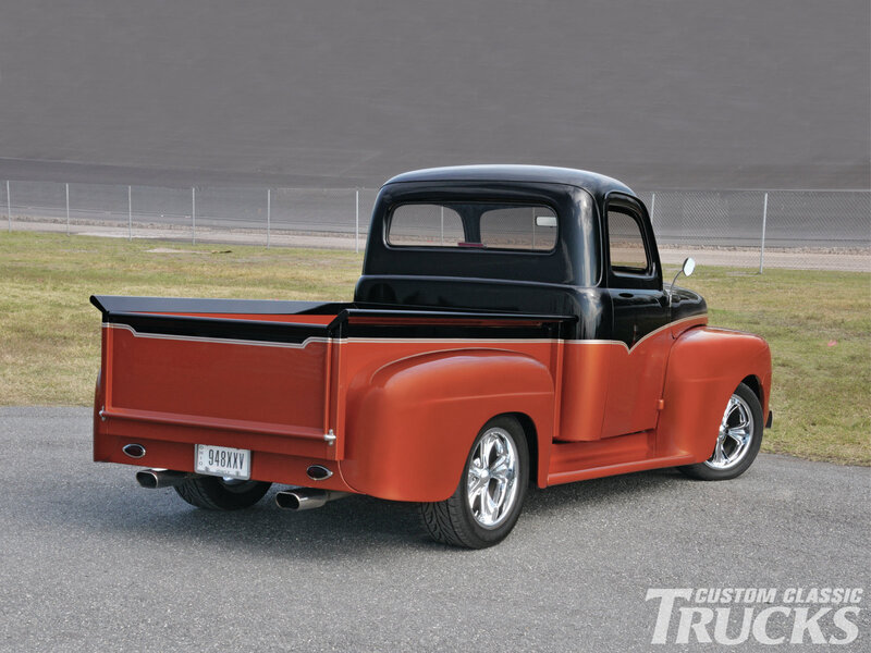 Custom Classic Pickup Truck — Orange