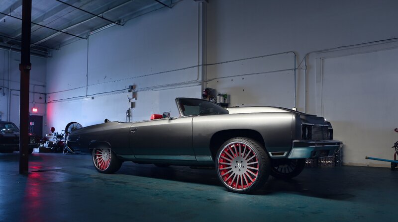Custom Convertible Car — Gray