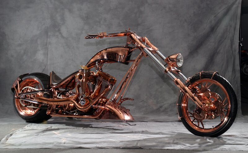 Custom Copper Motorcycle
