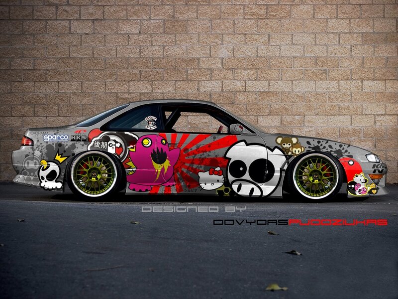 Custom-decorated Car