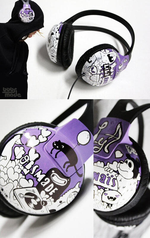 custom decorated headphones