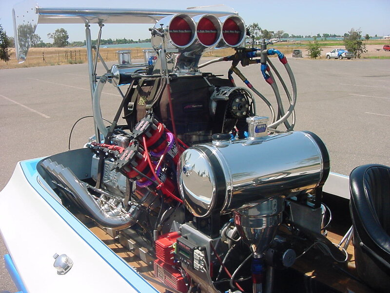 Custom Drag Boat Engine