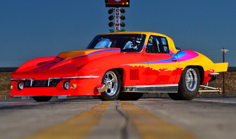 Custom Drag Racing Car — Red