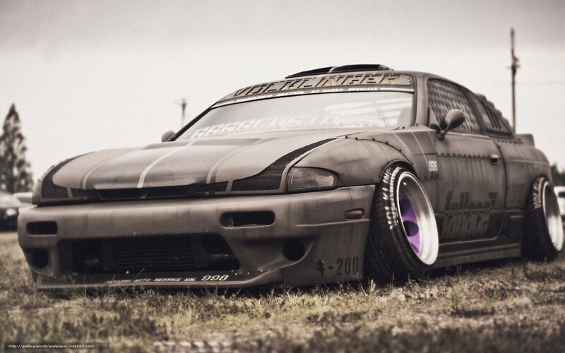 custom drift car on grass