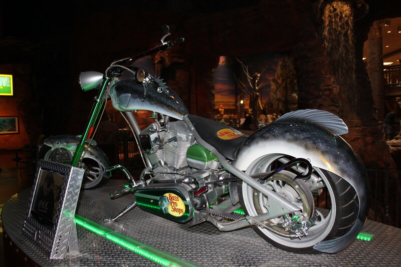 Custom Fish-themed Motorcycle — Green