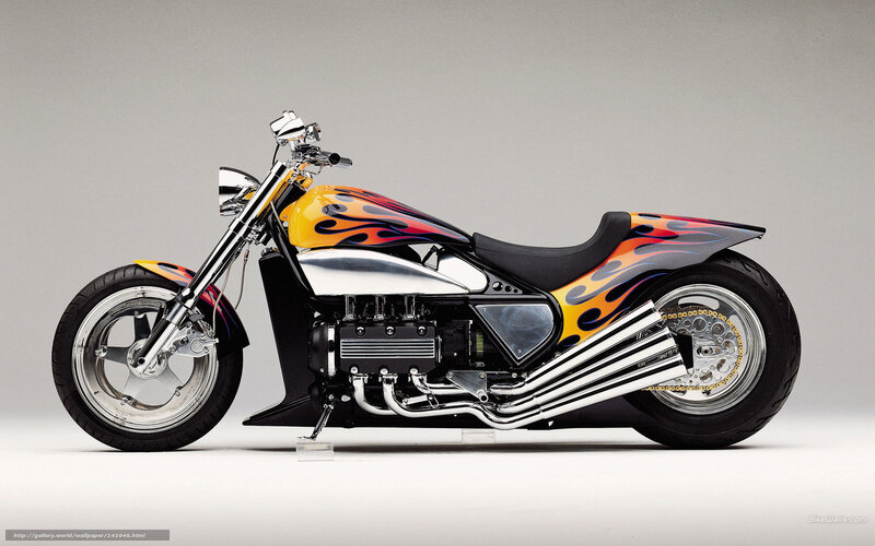 custom flame motorcycle