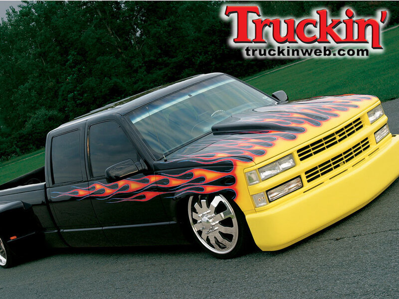 Custom Flame-painted Truck
