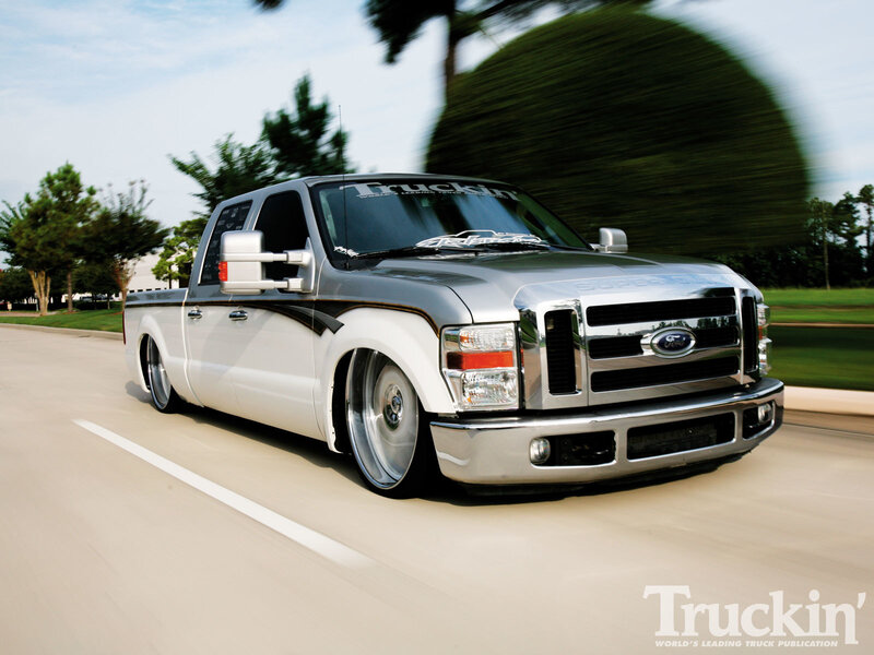 Custom Ford F-150 in motion