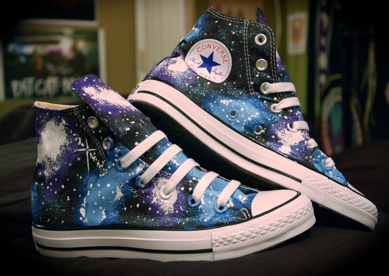 Custom Galaxy Sneakers