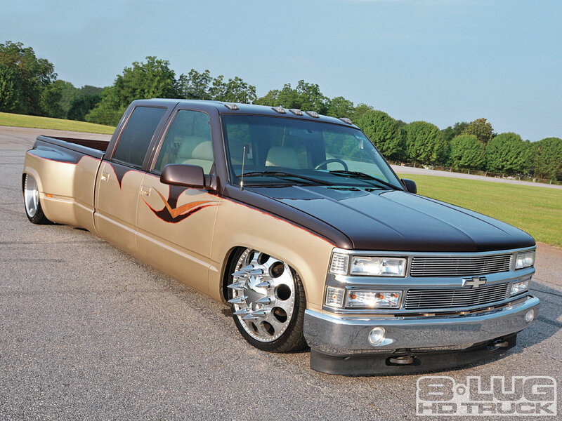 Custom Gold Pickup Truck