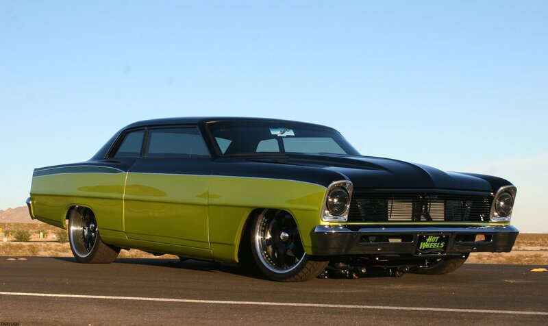 Custom Green and Black Car