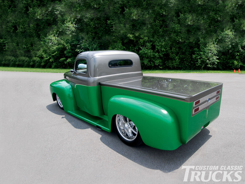 Custom Green and Silver Truck — Calm