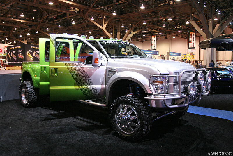 Custom Green and Silver Truck