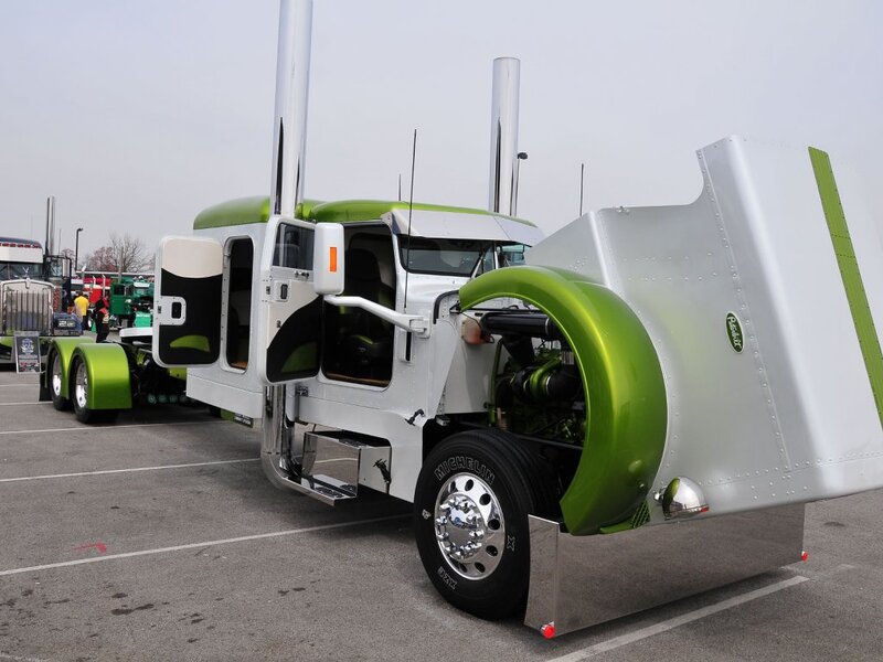 Custom Green and White Truck — Neutral