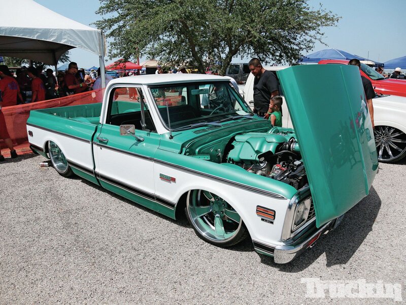 Custom Green and White Truck — Outdoor
